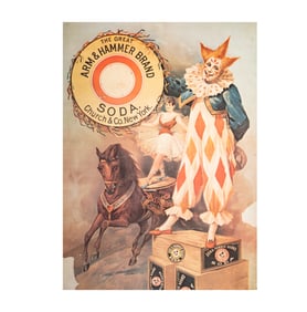 A Reproduction Arm and Hammer Soda Advertising Poster