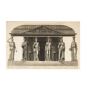 After Giovanni Battista Piranesi: Edifice with Caryatids