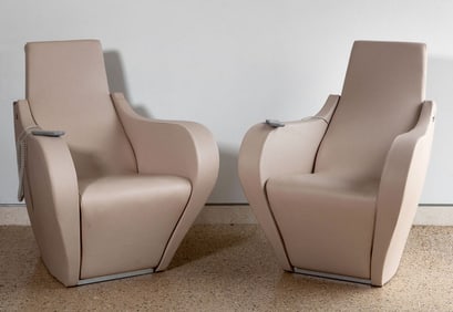 A Pair of Gamma and Bross Massage Armchairs