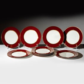 Set of Fitz and Floyd Porcelain Chargers