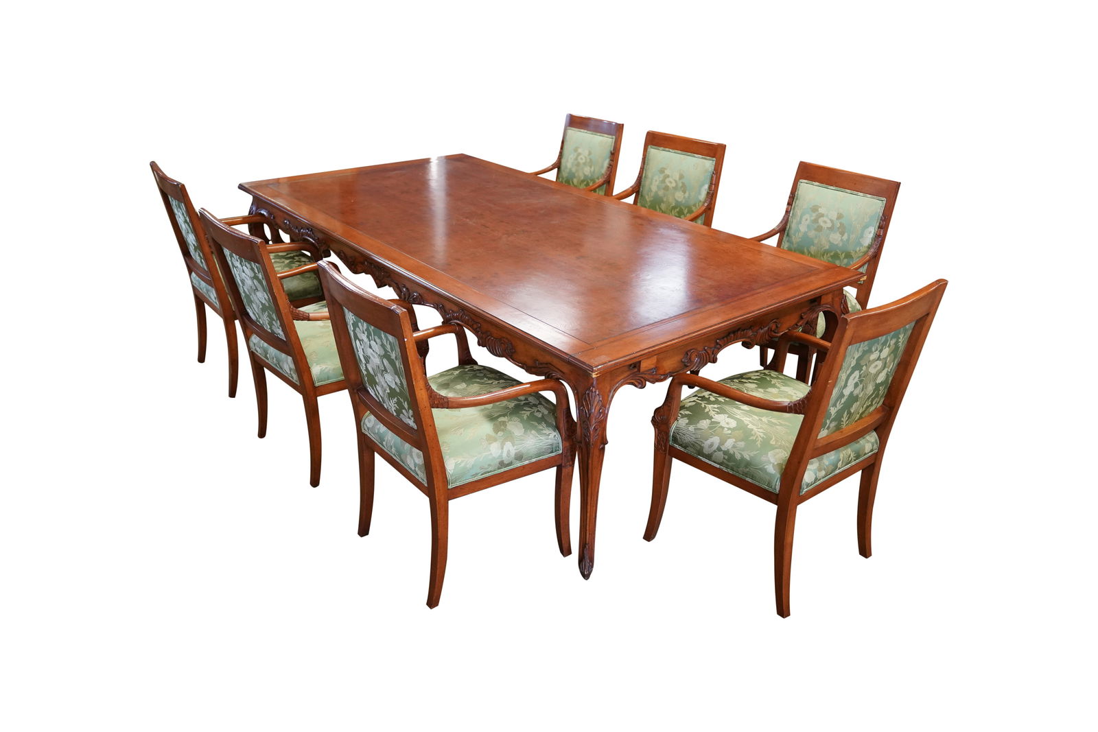 A Carved Dining Table and Eight Associated Armchairs (1 of 11)