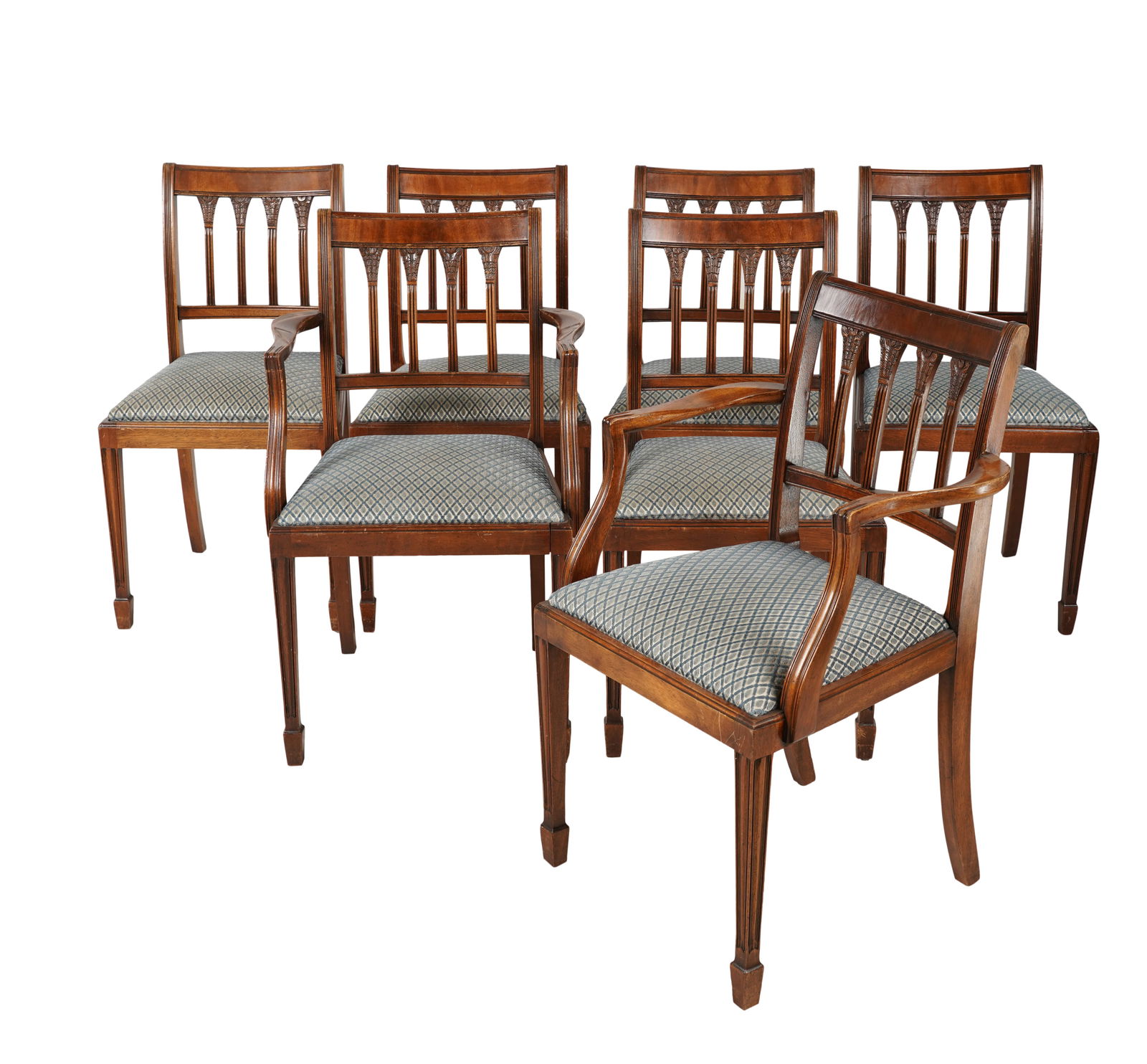 A Set of Edwardian Neoclassical-Style Dining Chairs (1 of 9)