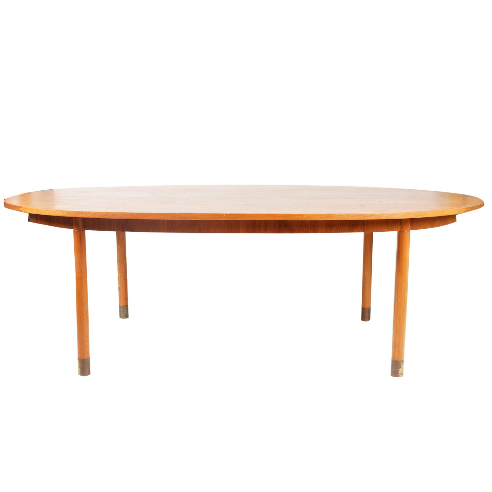 A Mid-Century Modern-Style Oval Dining Table (1 of 8)
