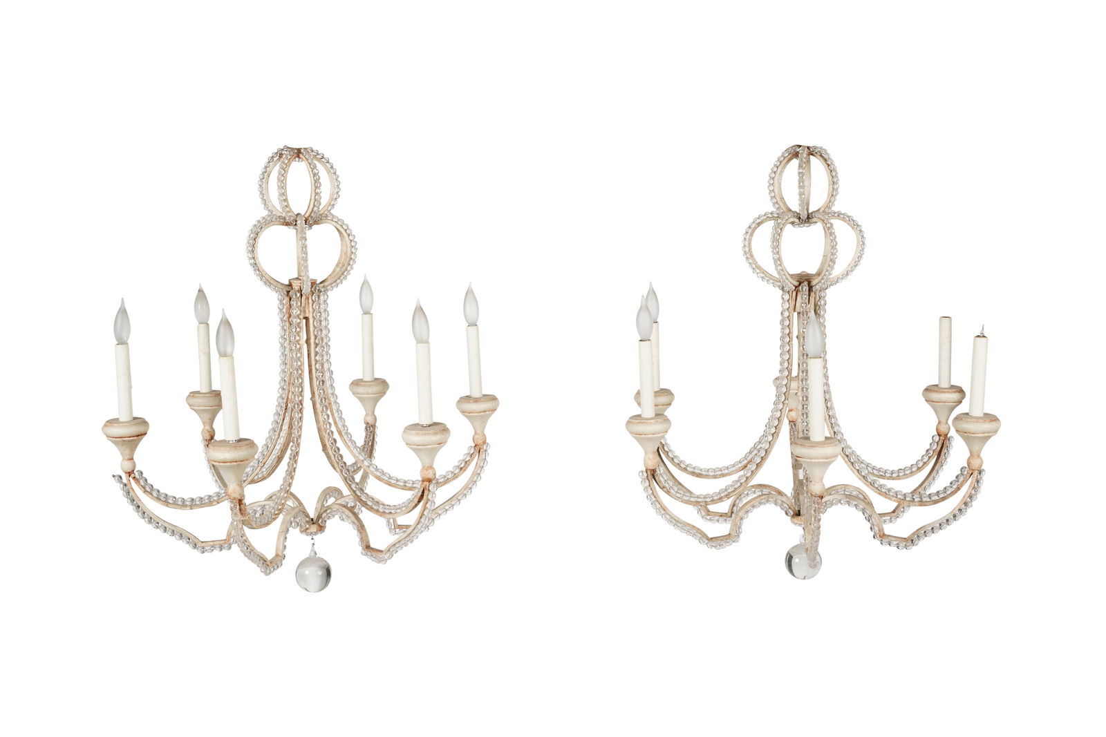 A Pair of Venetian-Style Beaded Glass Chandeliers (1 of 12)