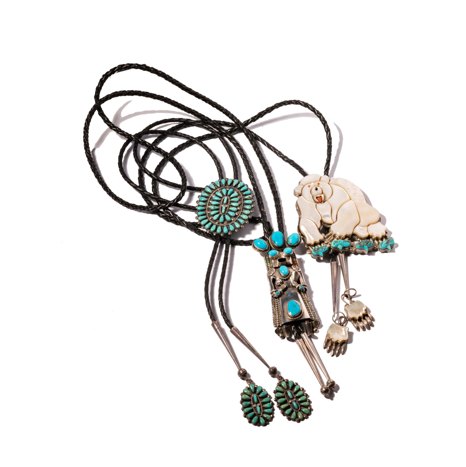 Group Of Three Silver Bolo Ties (1 of 15)