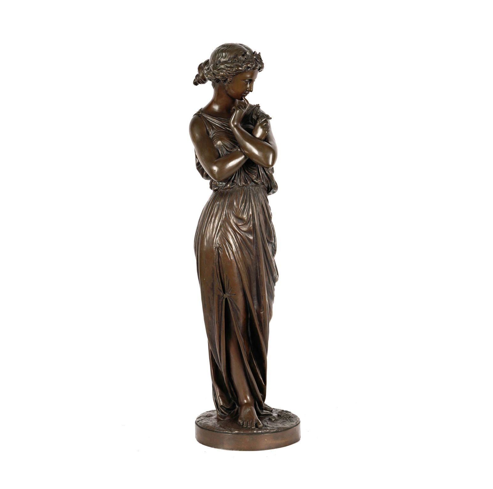 A Patinated Bronze Figure of a Classical Maiden (1 of 15)
