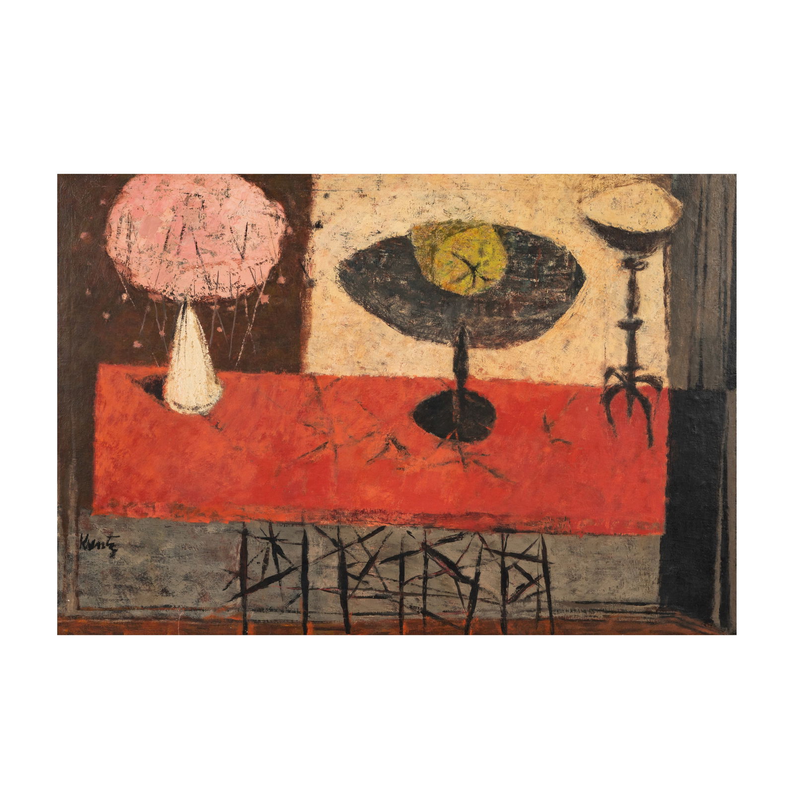Roger Edward Kuntz (1926-1976): Still Life (Tablescape) (1 of 9)