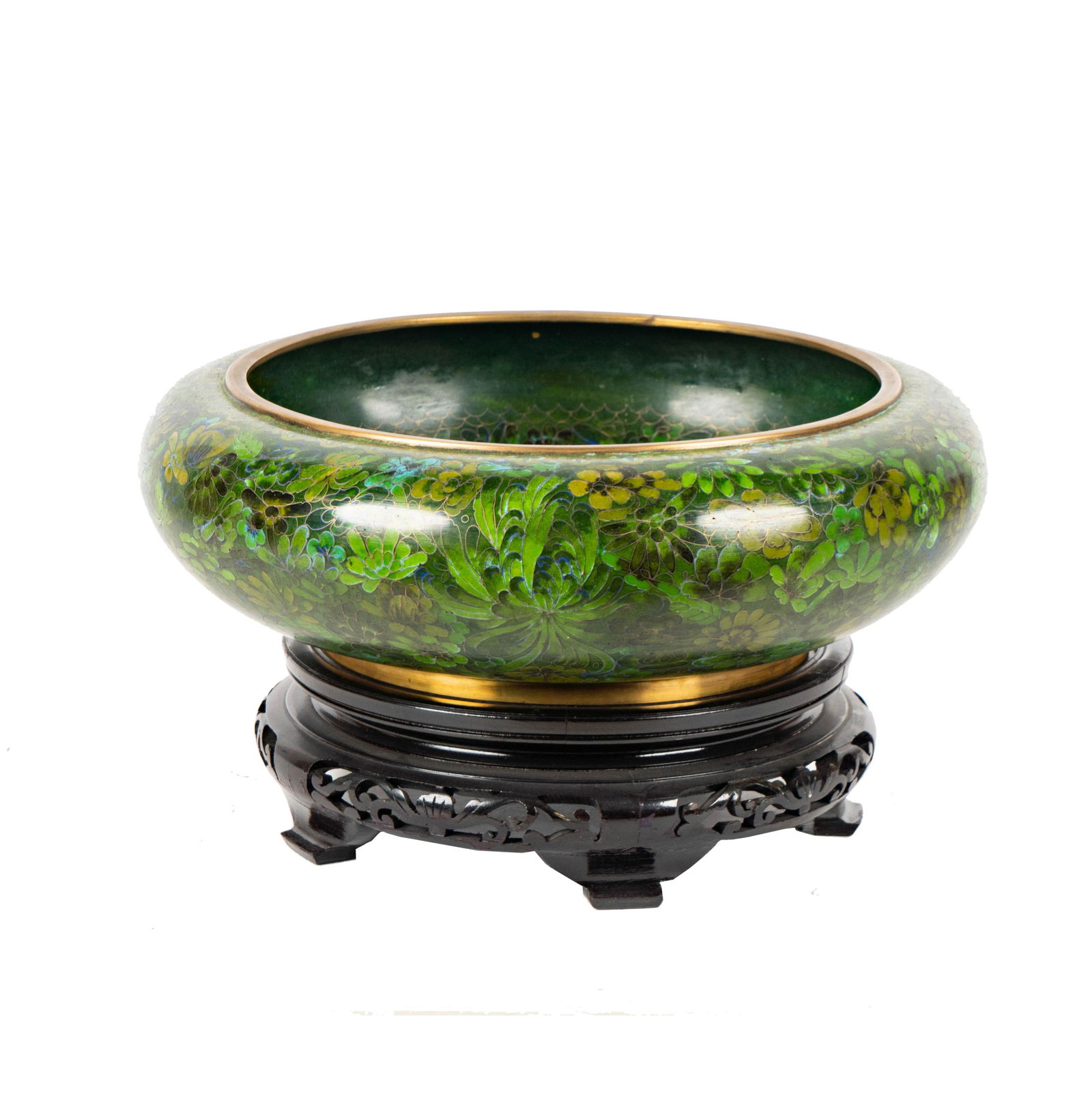 A Large Chinese Cloisonne Bowl (1 of 10)