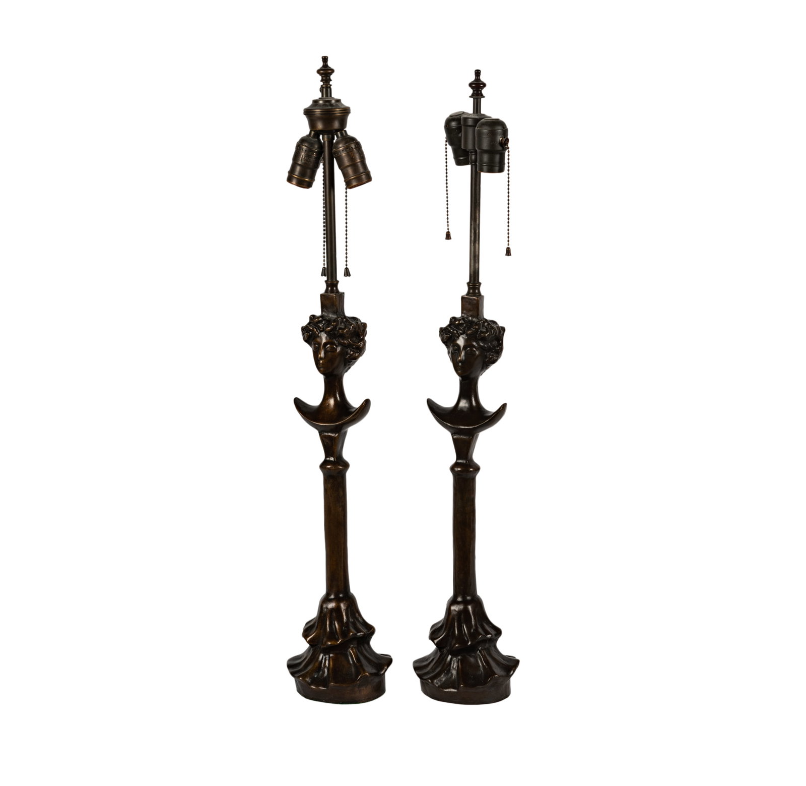 A Pair of Giacometti-Style Figural Candlesticks (1 of 12)