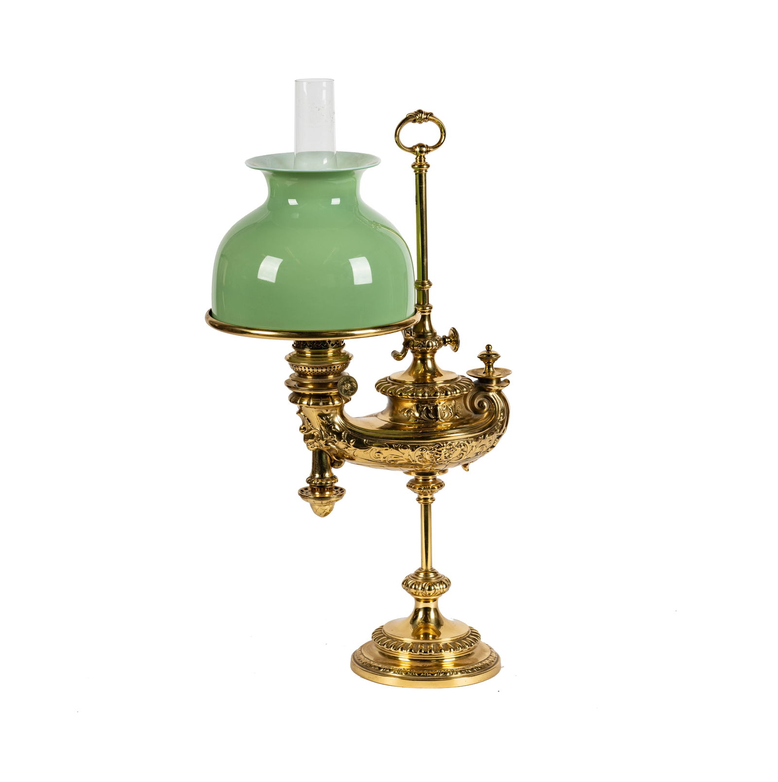 A Wild and Wessel Brass Oil Lamp (1 of 11)