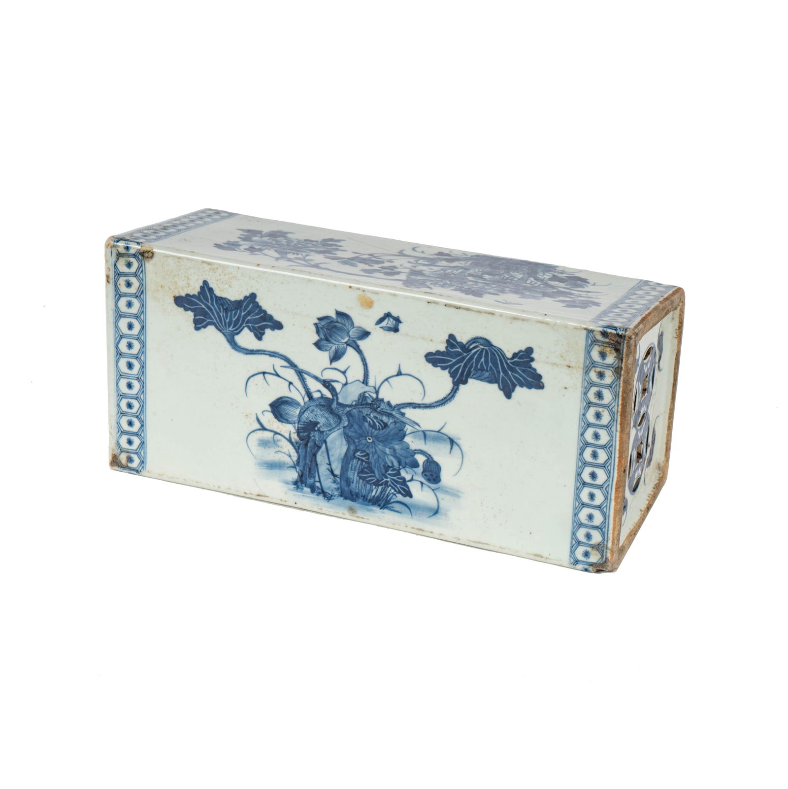 A Chinese Blue and White Porcelain Pillow (1 of 16)