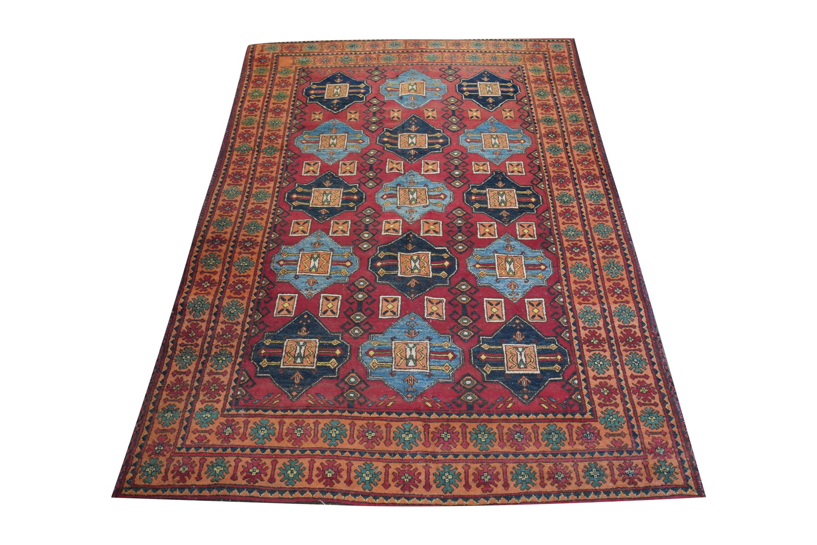 A Persian-Style Rug: wool on wool 9' x 5'8"