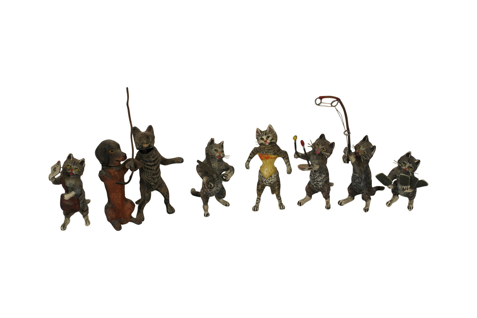 A Group of Cold-Painted Metal Animal Figures (1 of 8)