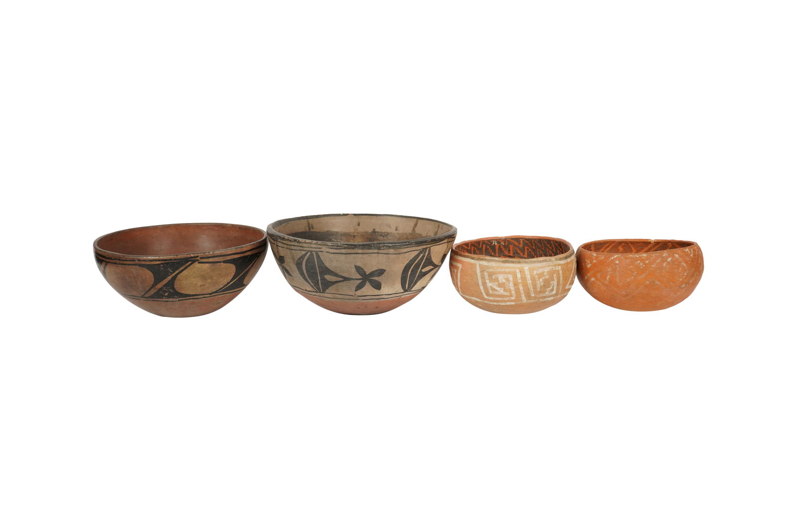 A Group of Native American Pottery Bowls (1 of 10)