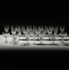 A Stuart Crystal Stemware Service