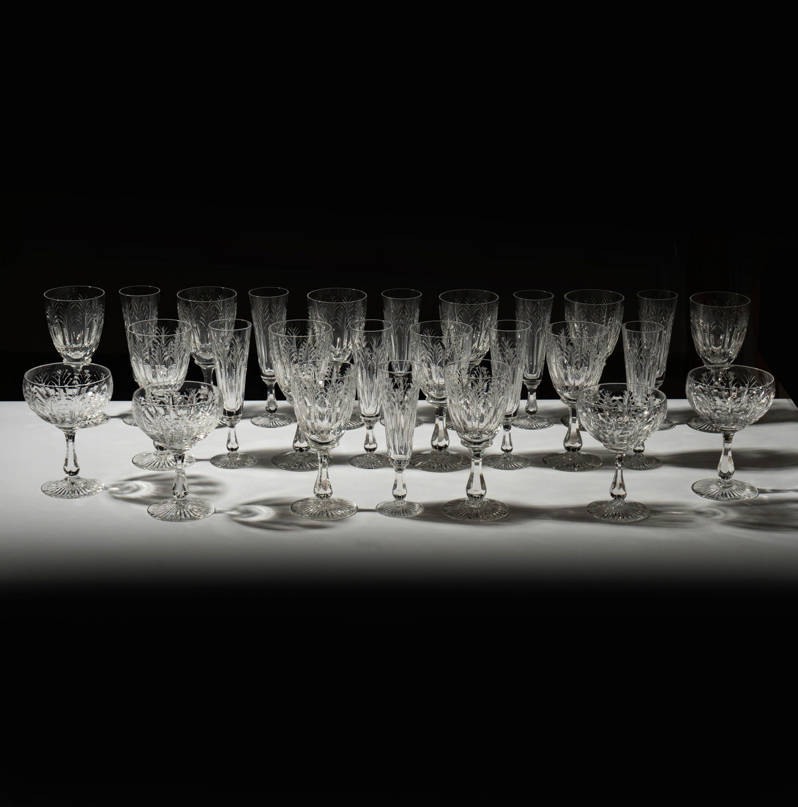 A Stuart Crystal Stemware Service (1 of 14)