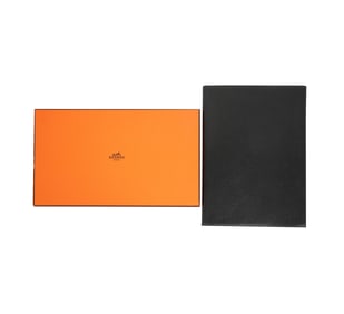 A Hermes Black Leather Legal Pad Cover