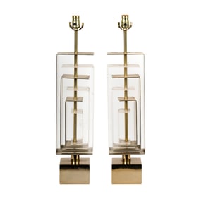 A Pair of Vintage Modernist Table Lamps