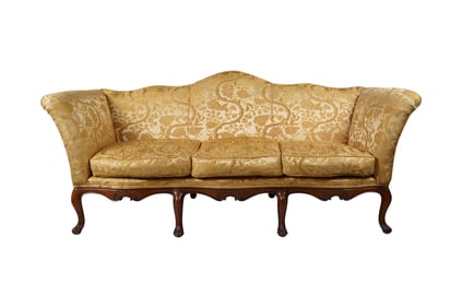 A Georgian-Style Camelback Sofa