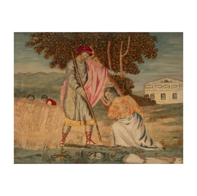 An Antique Embroidery Panel