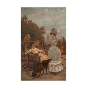 Georges Pierre Marie Van den Bos (1853-1911): Apres midi d'autonne