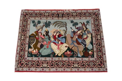 A Persian Pictorial Rug
