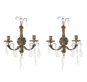 A Pair of Twin-Light Sconces