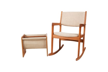 A Benny Linden Design Teak Rocking Chair