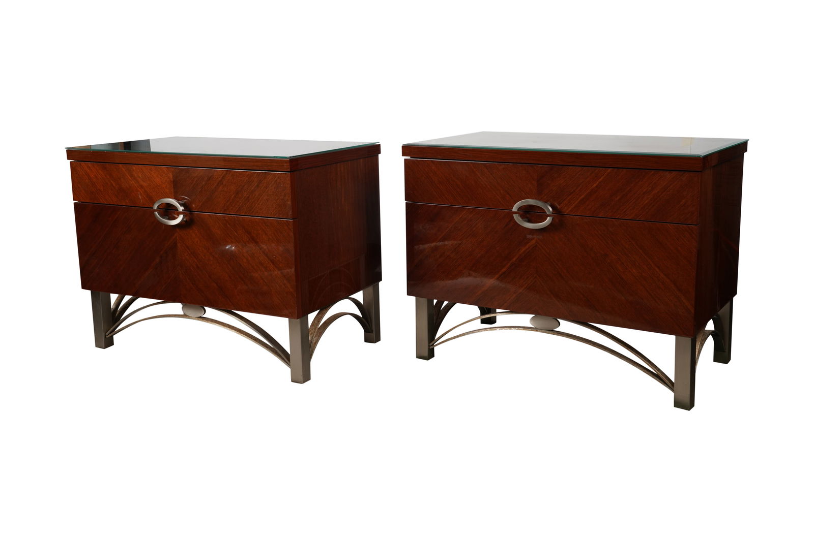 A Pair of Italian Modernist Nightstands (1 of 12)