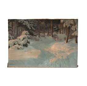 Continental School: Winter Landscape