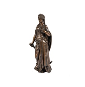 A Bronze Figure of a Woman