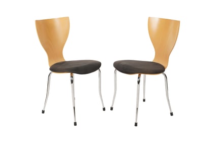 A Pair of Italian Modern Side Chairs