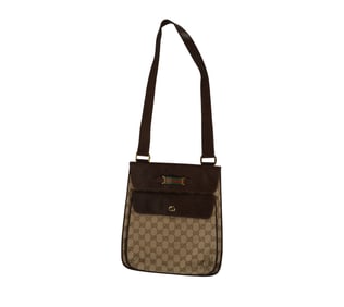 A Gucci Monogram Canvas Purse