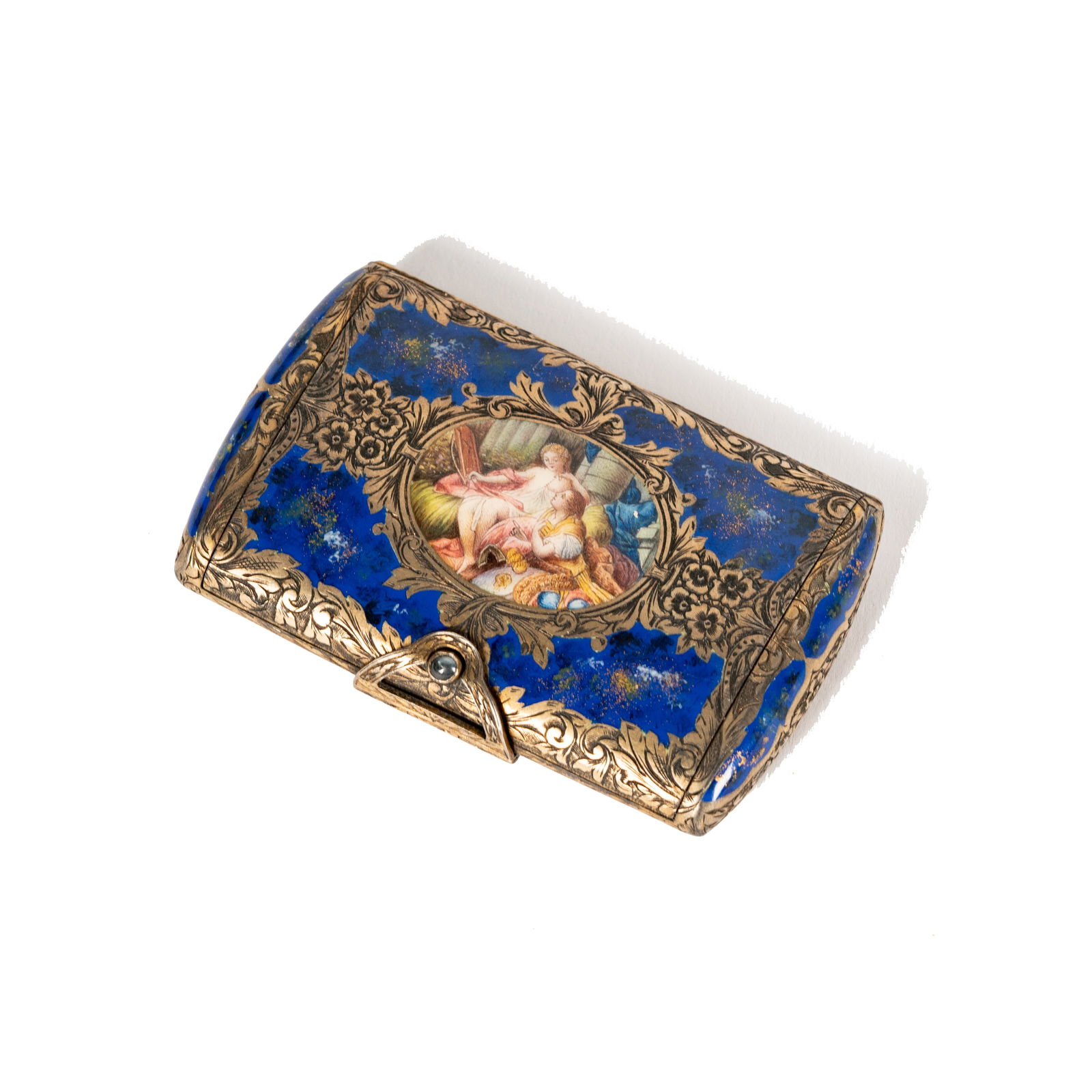 A 19th-Century French Silver and Enamel Compact (1 of 7)