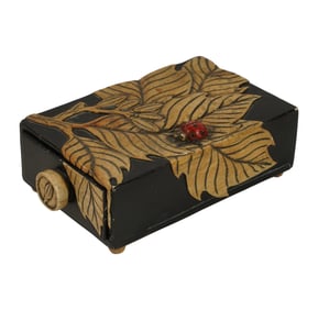 A Chinese Carved Stone Ink Box