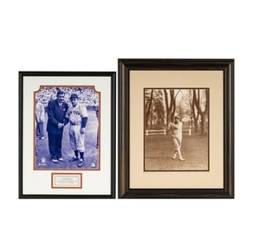 Two Photos: Yogi Berra and Babe Ruth