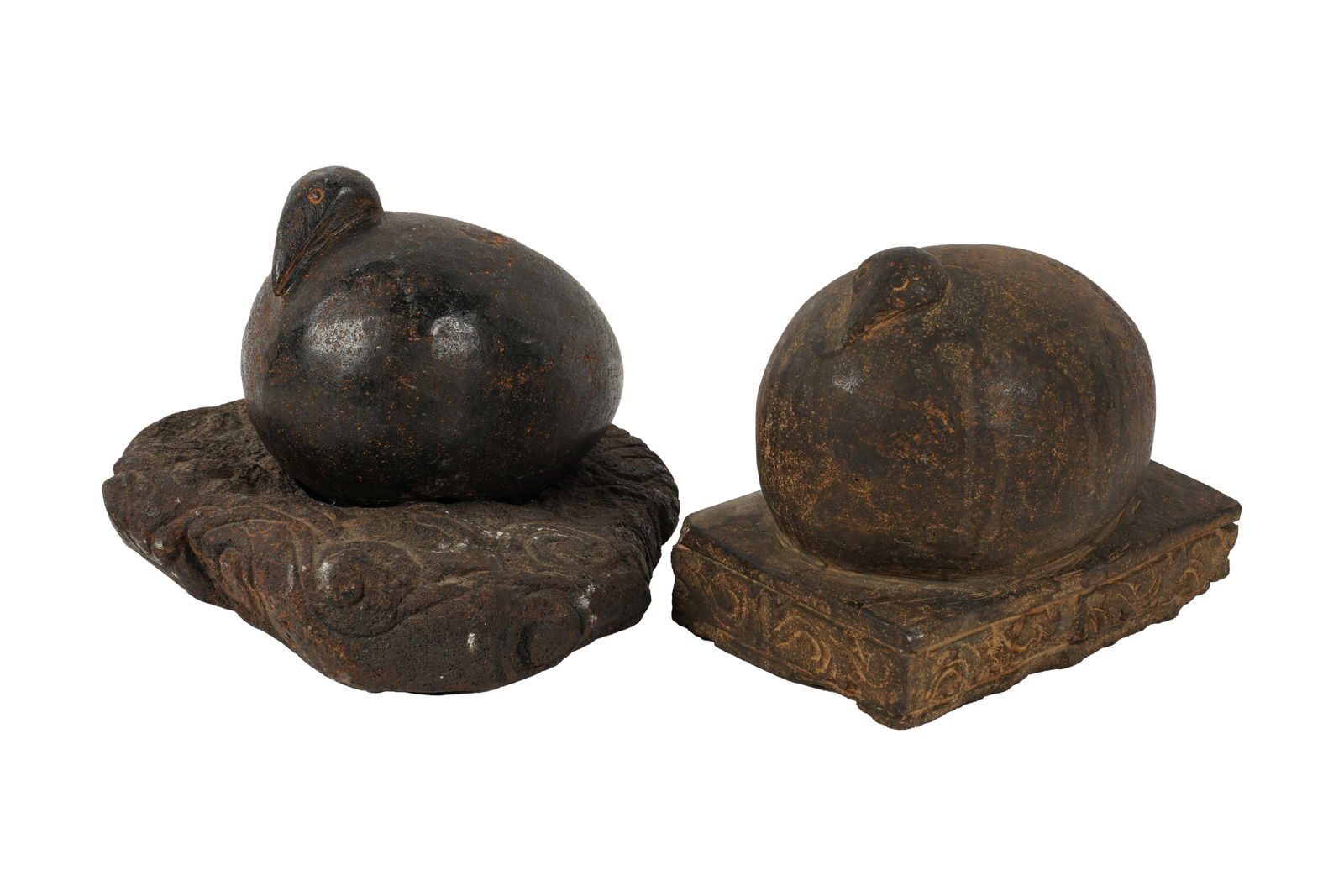 Two Carved Stone Bird Figures (1 of 8)