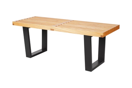 A George Nelson-Style Slatted Bench