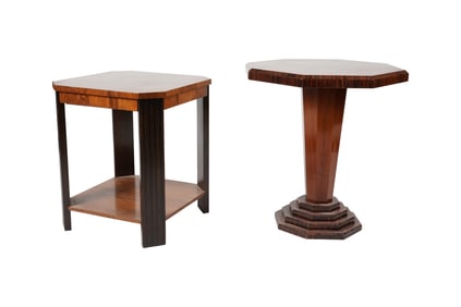 Two Art Deco-Style End Tables