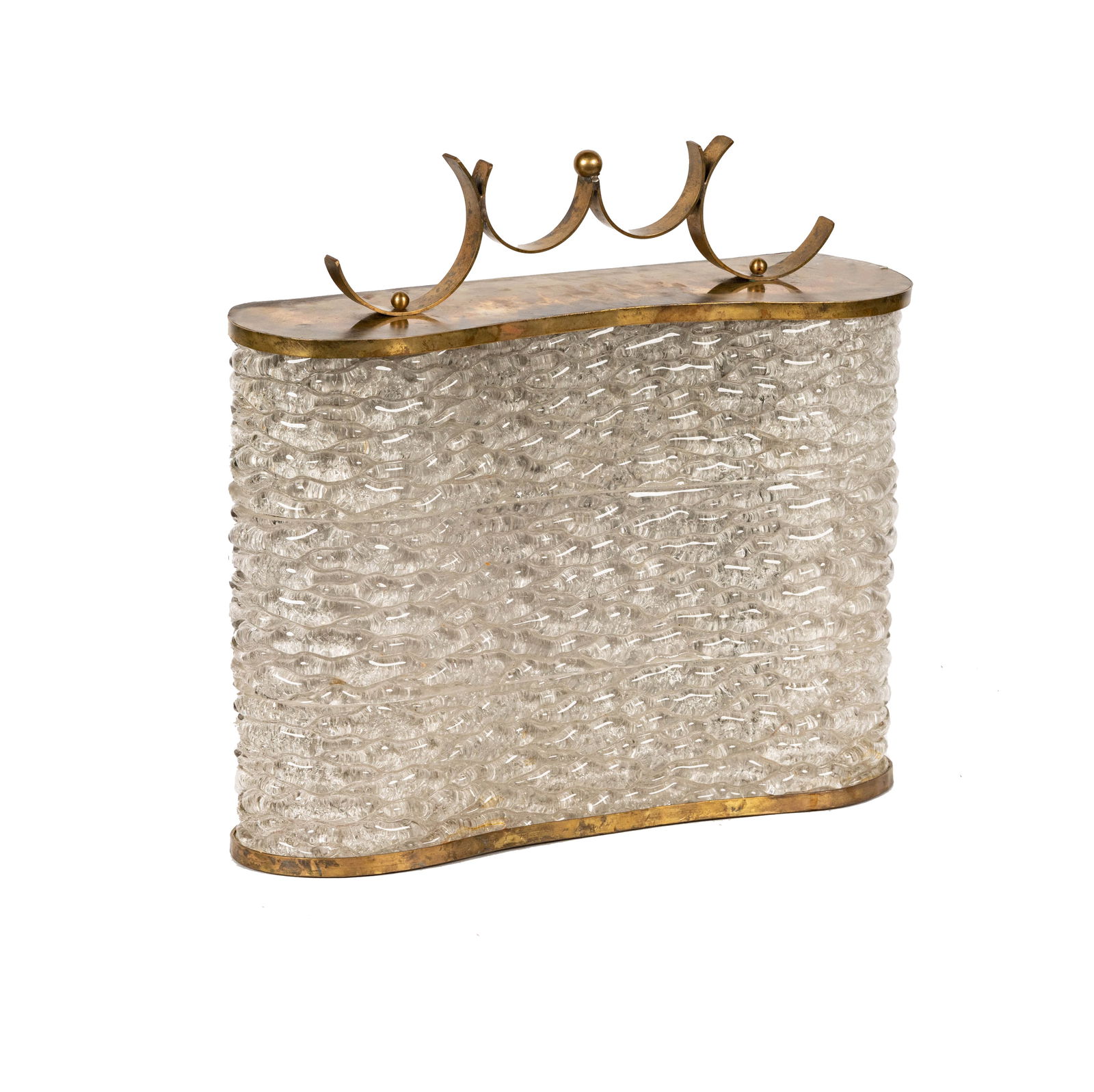 A Murano Glass and Brass Sconce (1 of 11)