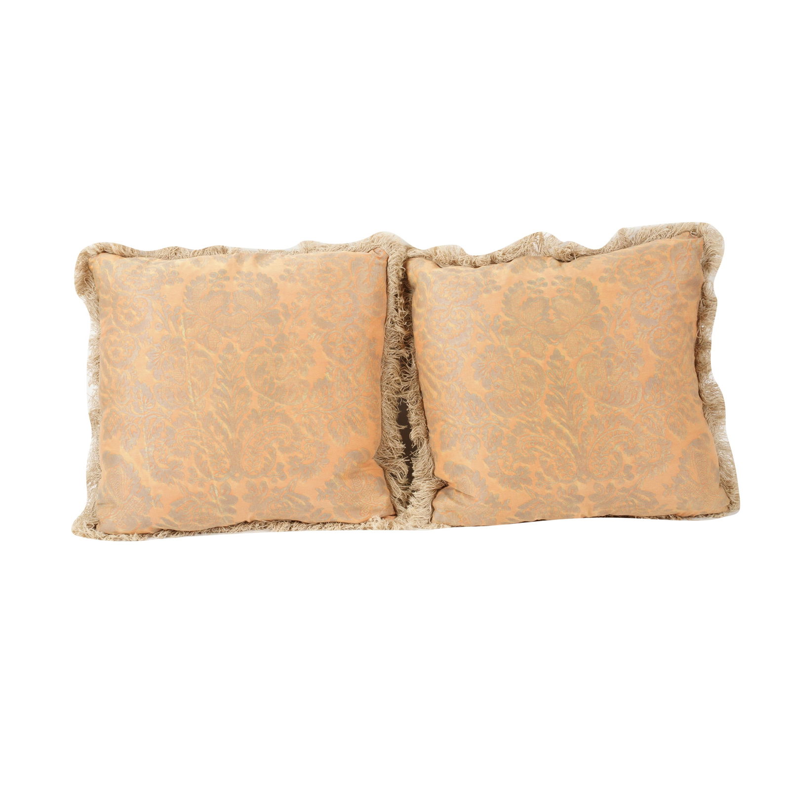 A Pair of Fortuny Fabric Square Throw Pillows (1 of 9)