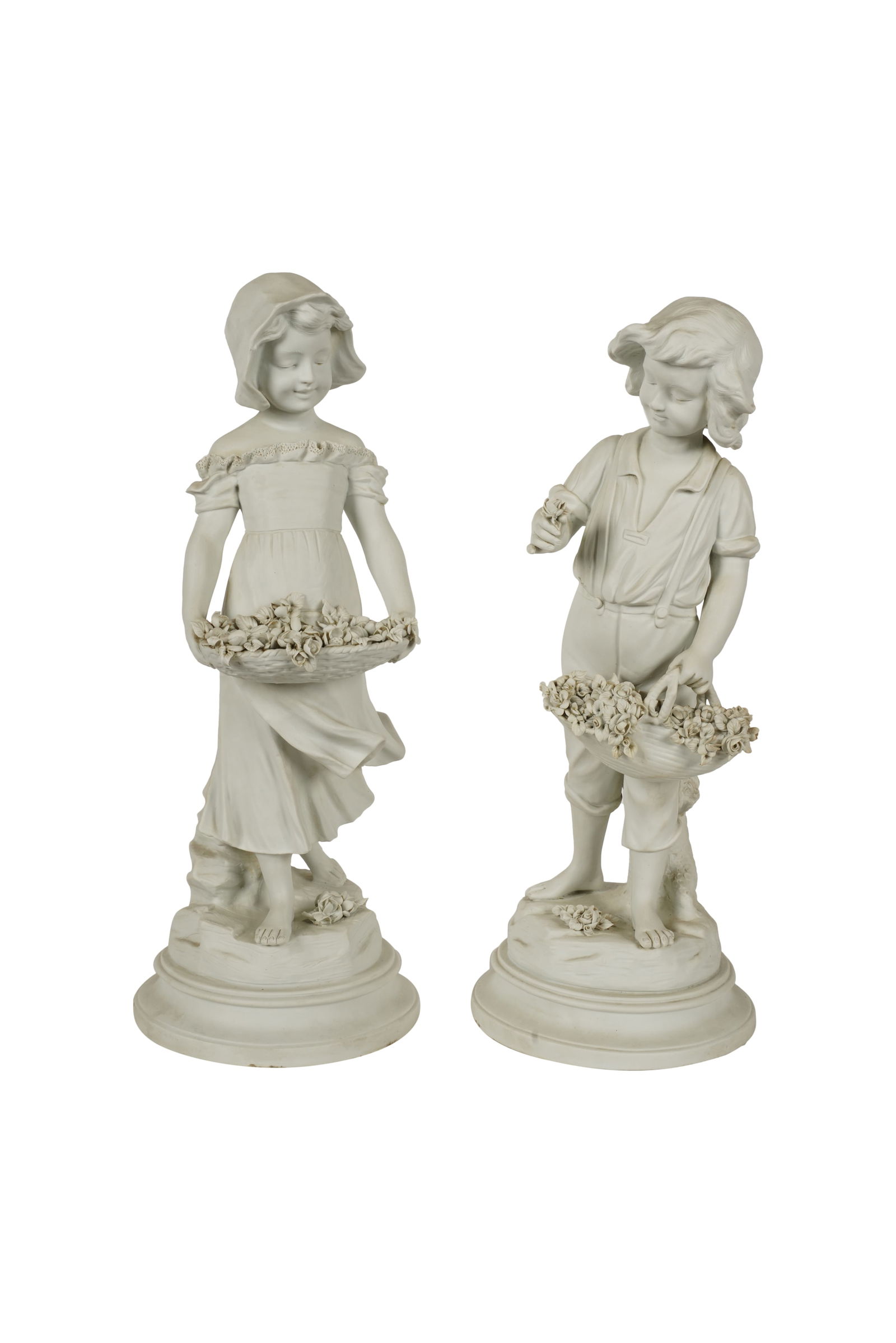 A Pair of French Bisque Porcelain Figures (1 of 12)