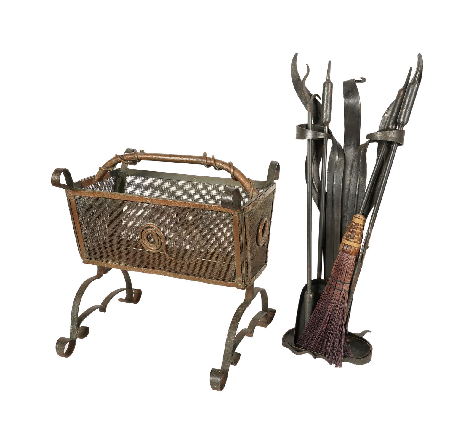A Set of Fire Tools and a Log Holder (1 of 8)