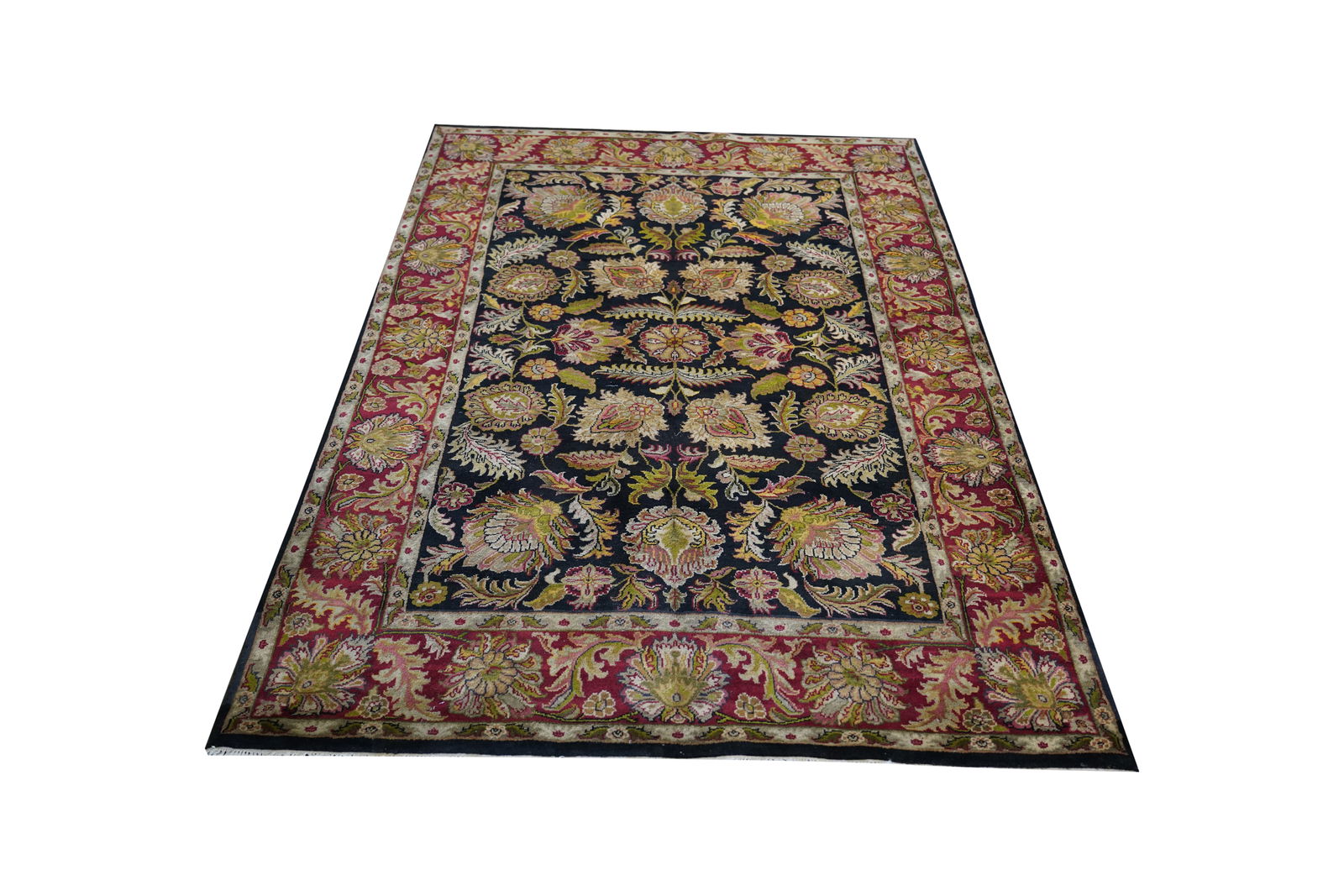 A Black and Red Persian-Style Rug (1 of 8)