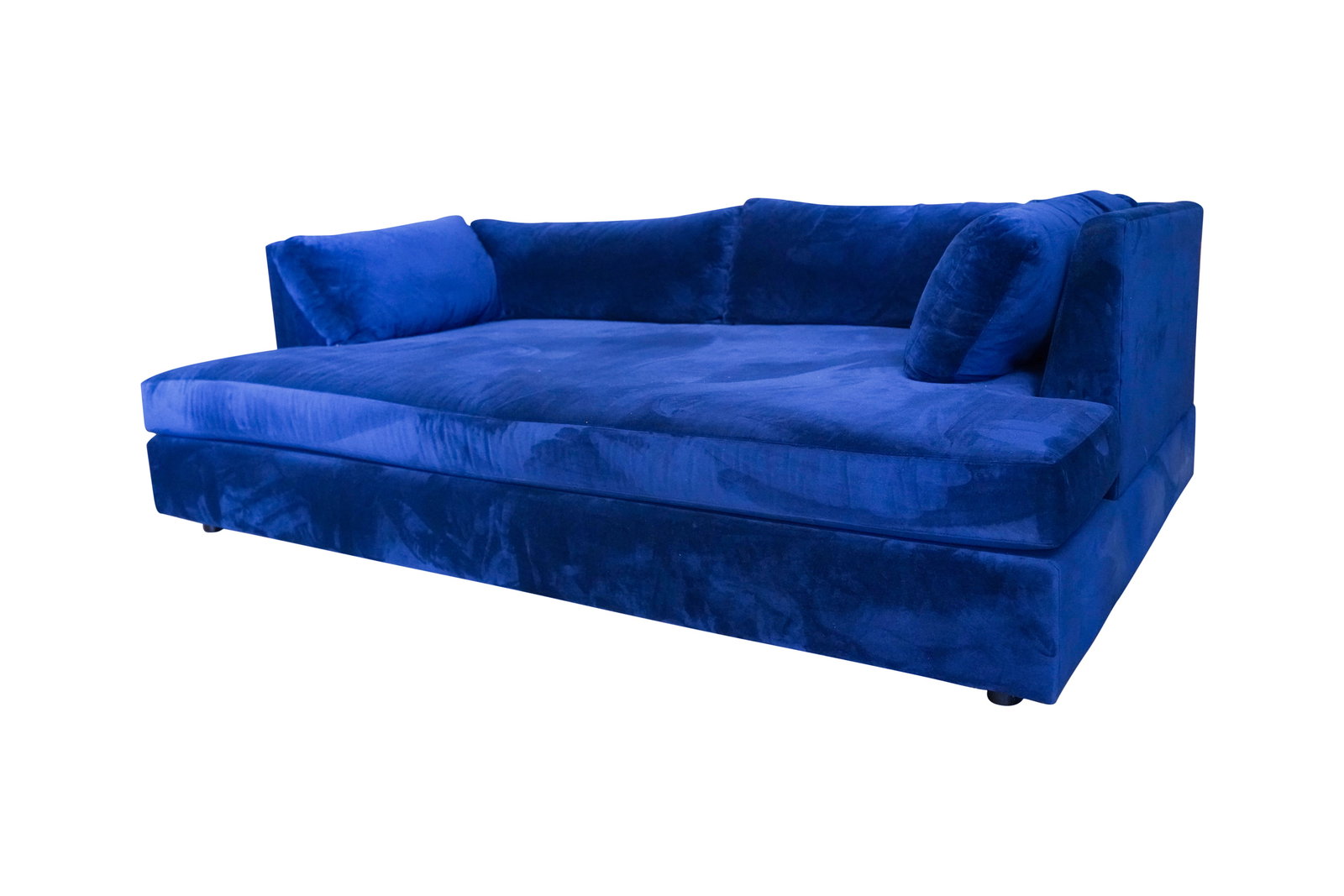 Mitchell Gold and Bob Williams Blue Upholstered Extra-Deep Sofa Lounger (1 of 10)