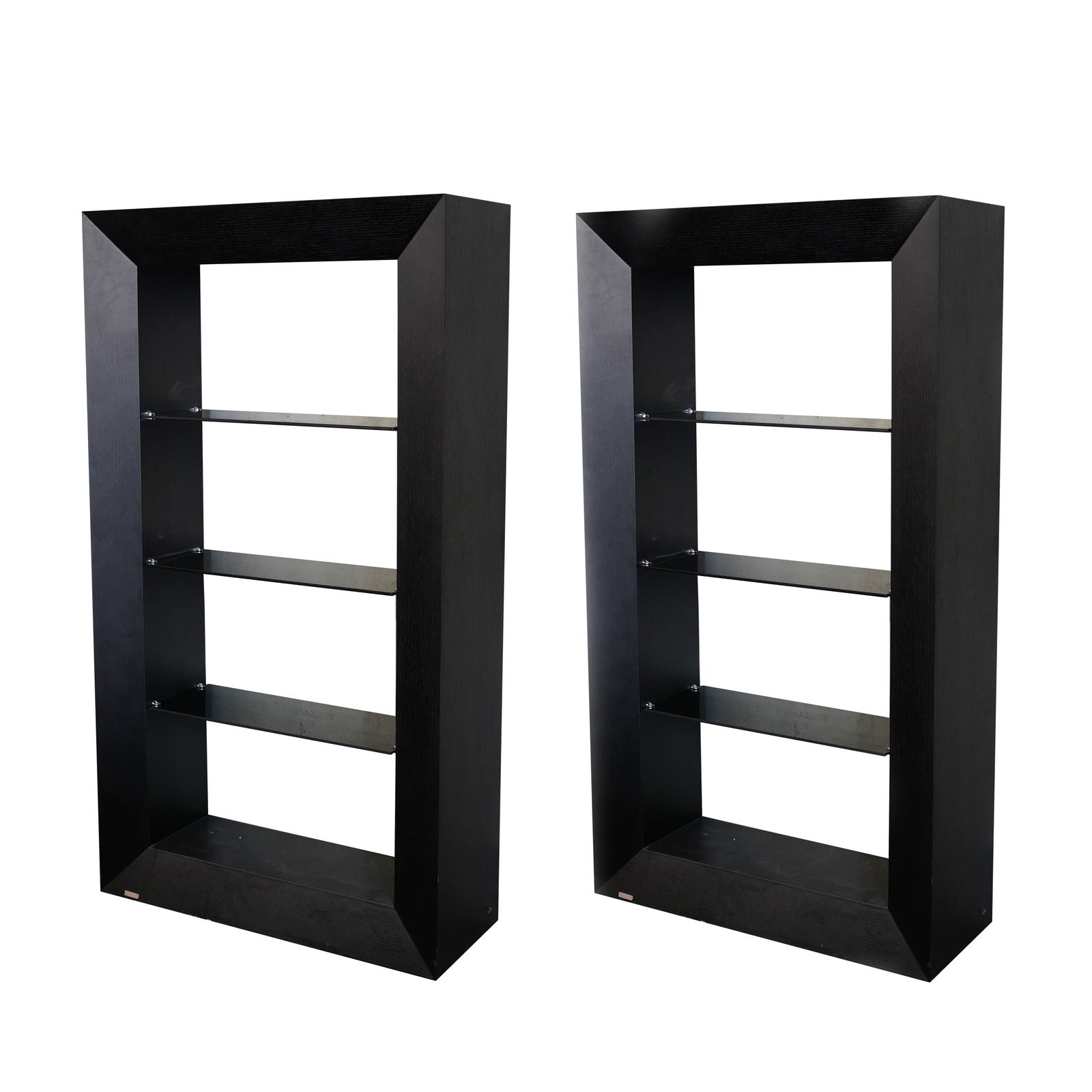 A Pair of Modernist Black-Painted Shelving Units (1 of 17)