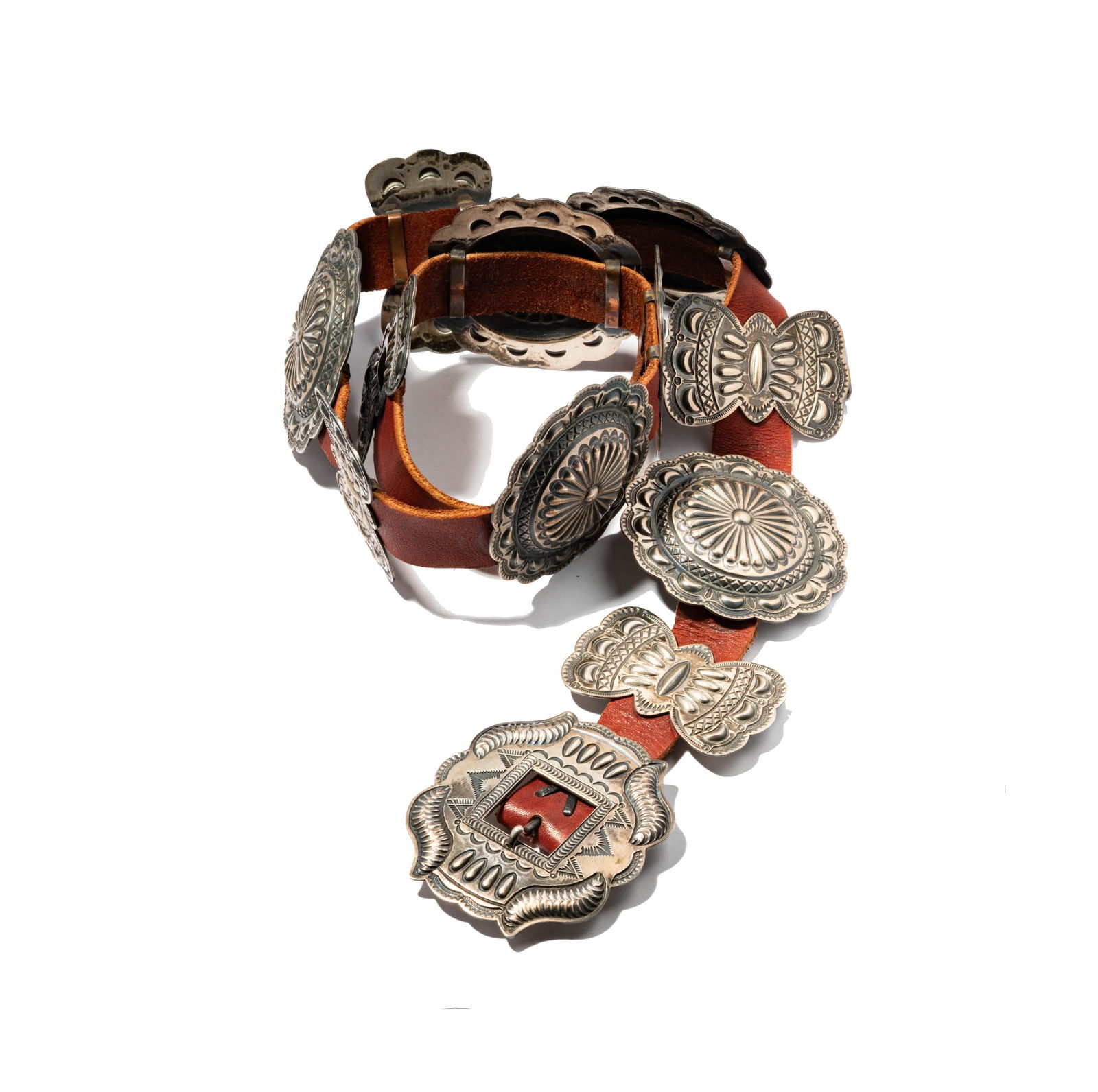 Kirk Smith Sterling Silver Concho Belt (1 of 9)