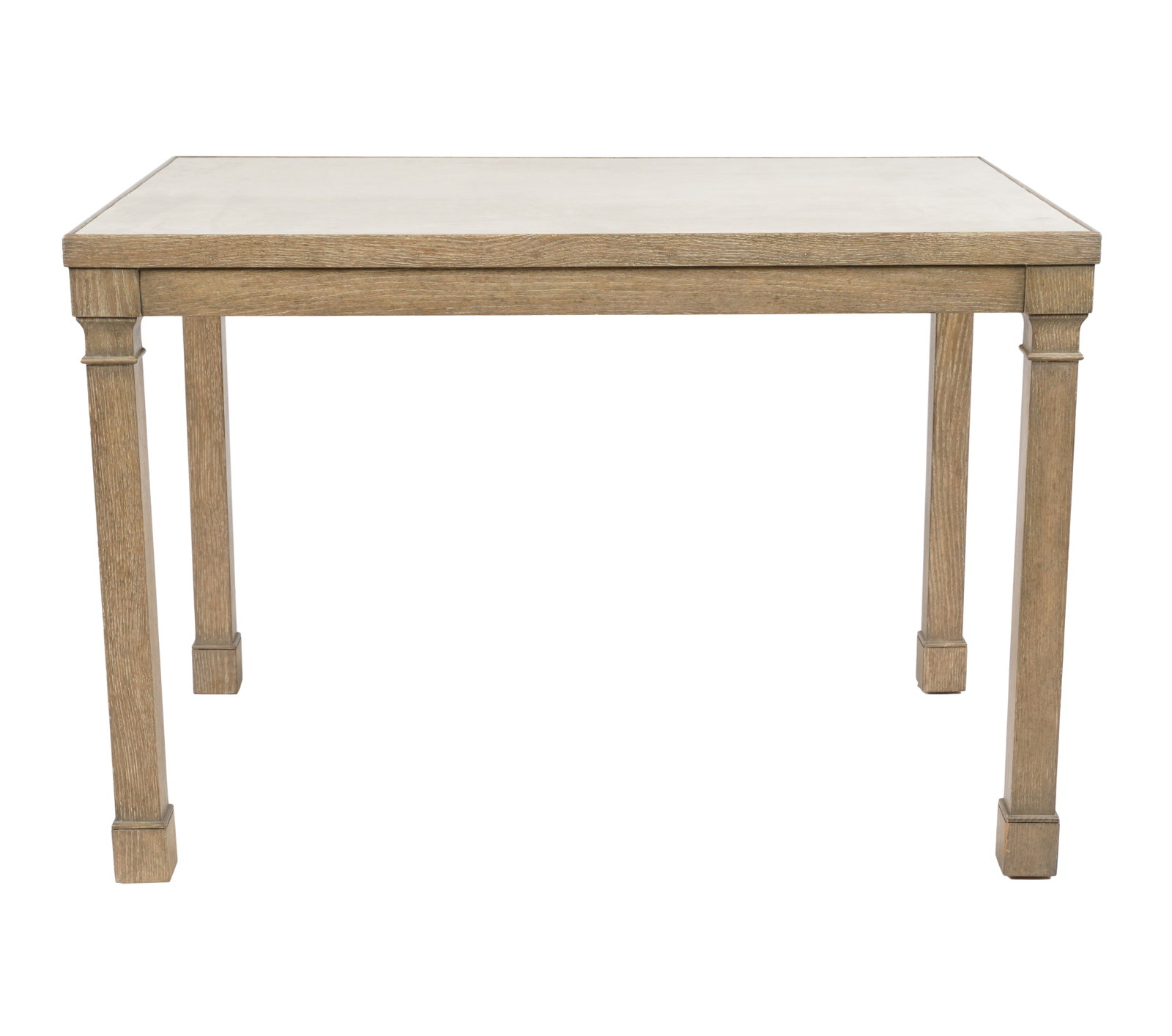 A Contemporary Suede Top Writing Table: 20th century 28 1/2 x 42 x 27 1/2 in. (72.4 x 106.7 x 69.9 cm.)