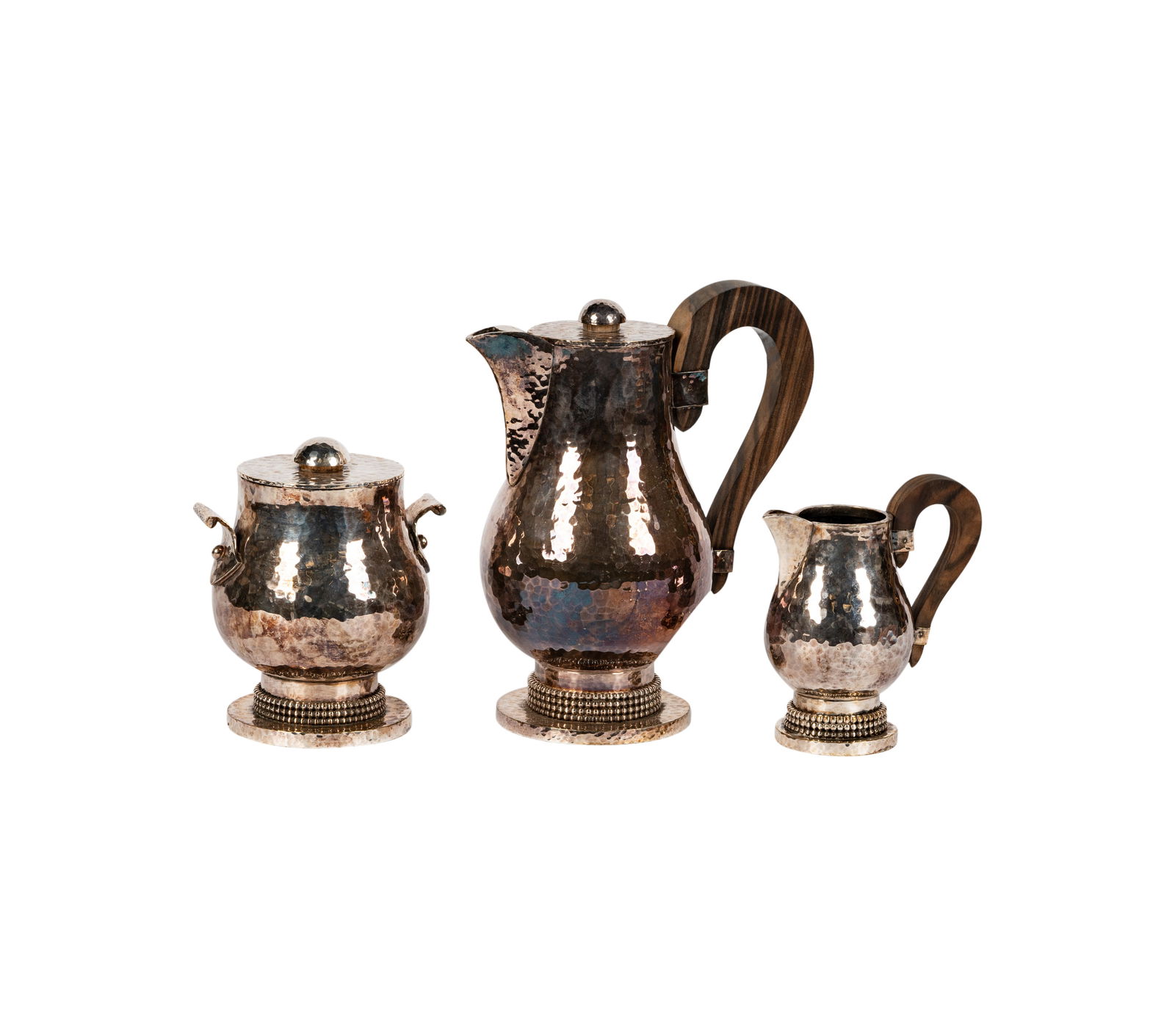 Jean Despres (French, 1889 - 1980): Three Piece Tea Set (1 of 13)