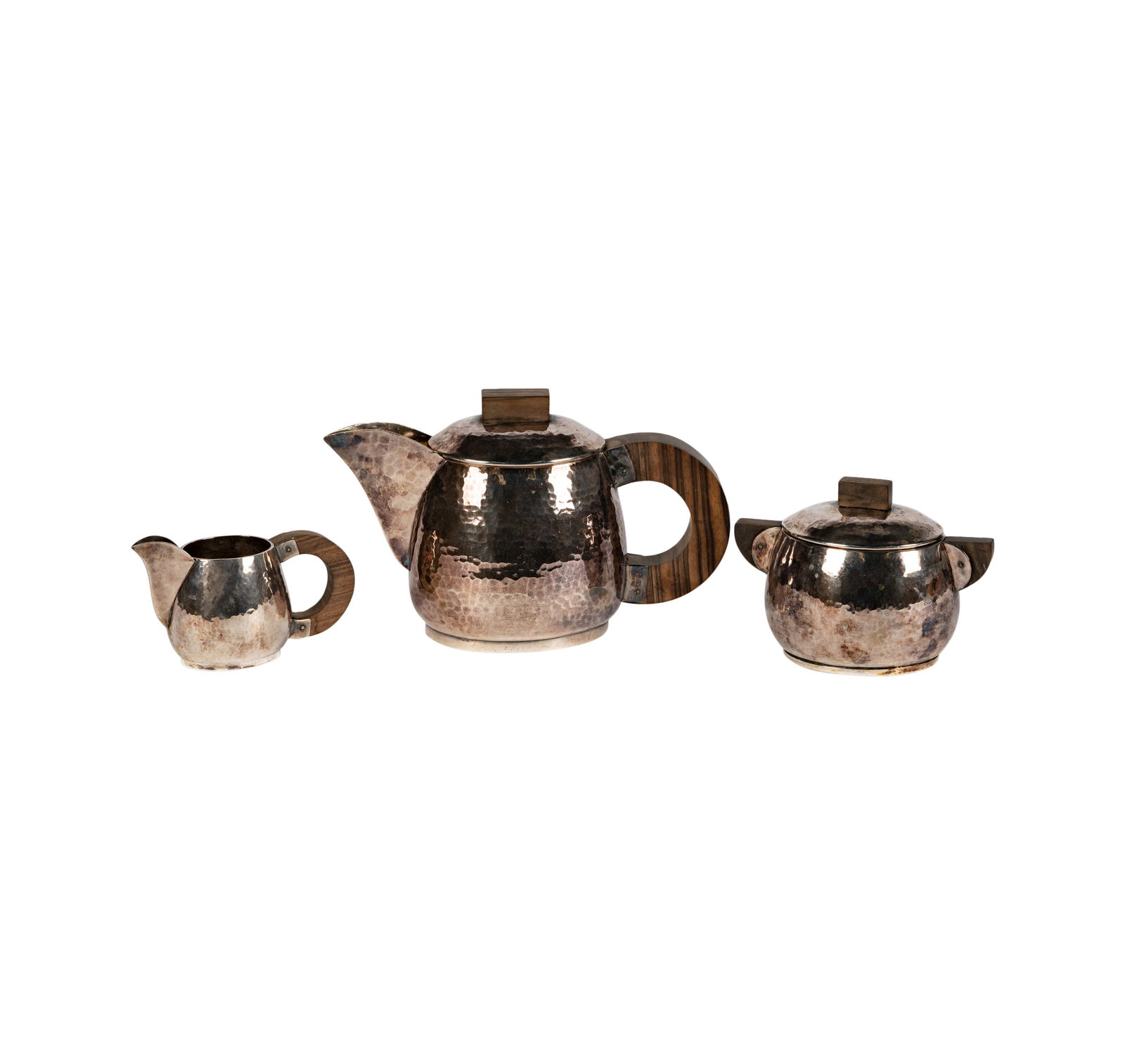 Jean Despres (French, 1889 - 1980): Three Piece Tea Service (1 of 11)